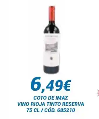 Dialsur Cash & Carry Coto de imaz vino rioja tinto reserva oferta