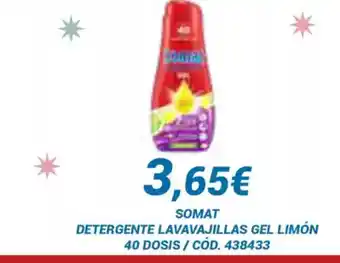 Dialsur Cash & Carry SOMAT Detergente lavavajillas gel limón oferta