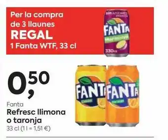 Suma Supermercados Fanta Refresc Llimona O Taronja oferta
