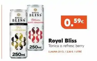 Royal Bliss Tònica O Refresc Berry