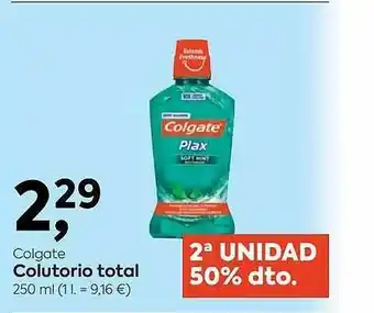 Suma Supermercados 2a Unidad 50% Dto. Colgate Colutorio Total oferta