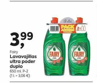 Suma Supermercados Fairy Lavavajillas Ultra Poder Duplo oferta