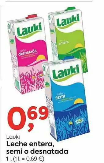 Suma Supermercados Lauki Leche Entera Semi O Desnatada oferta