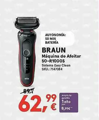 Worten Braun Máquina De Afeitar 50-r1000s oferta