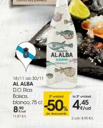 Eroski 2a Unidad -50% De Descuento Al Alba D.o. Rías Baixas Blanco oferta