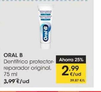 Eroski Oral B Dentífrico Protector-reparador Original oferta