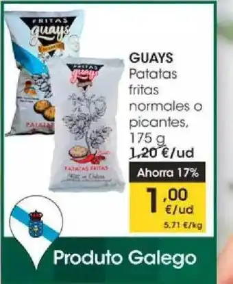 Eroski Guays Patatas Fritas Normales O Picantes oferta