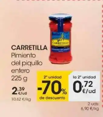 Eroski 2a Unidad -70% De Descuento Carretilla Pimiento Del Piquillo Entero oferta