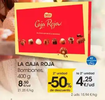Eroski 2a Unidad -50% De Descuento La Caja Roja Bombones oferta