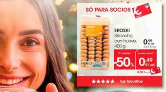 Eroski Eroski Bizcocho Con Huevo oferta