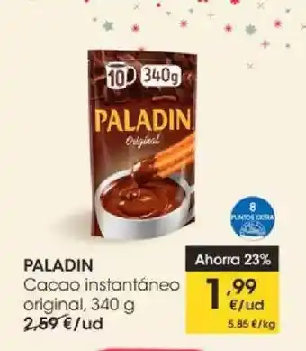 Eroski Paladin Cacao Instantáneo Original 340 g oferta