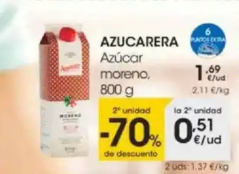 Eroski 2a Unidad -70% De Descuento Azucarera Azúcar Moreno oferta