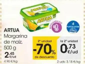 Eroski 2a Unidad -70% De Descuento Artua Margarina De Maíz oferta