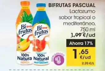 Eroski Bifrutas Pascual Lactozumo Sabor Tropical O Mediterráneo oferta