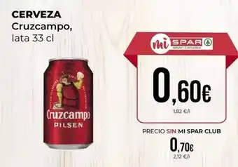 SPAR Gran Canaria Cruzcampo - cerveza oferta