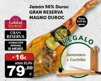 Masymas Duroc - jamon 50% duroc gran reserva oferta