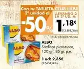 Supermercados Lupa Albo - sardinas picantonas oferta