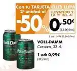 Supermercados Lupa Voll-damm - cerveza oferta