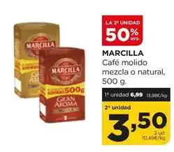 Alimerka Marcilla - cafe molido mezcla o natural oferta