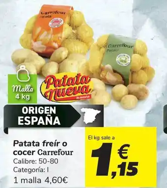 Carrefour Carrefour Patata freír o cocer 4kg oferta