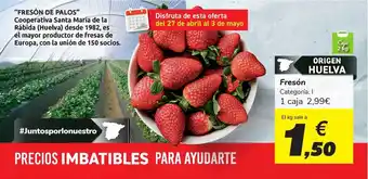 Carrefour Fresón, El kg oferta