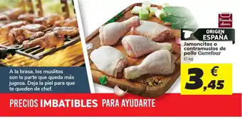 Carrefour Carrefour Jamoncitos o contramuslo de pollo oferta