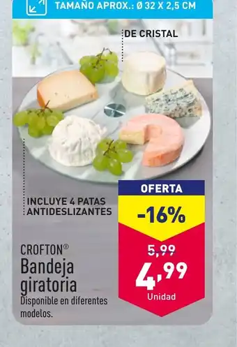 ALDI CROFTON Bandeja giratoria oferta