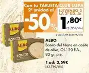 Supermercados Lupa Albo - bonito del norte en aceite de oliva oferta