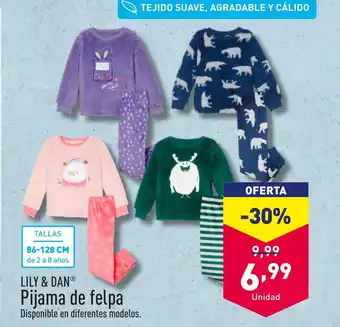 ALDI LILY & DAN Pijama de felpa oferta