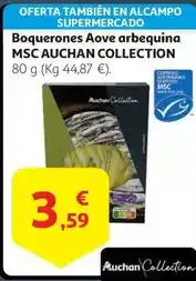 Alcampo Auchan - boquerones aove arbequina msc oferta