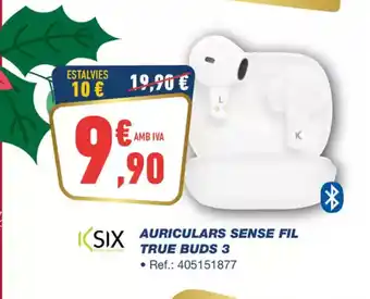 Bureau Vallée Auriculars sense fil true buds 3 oferta