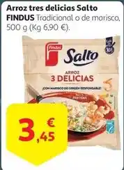 Alcampo Findus - arroz tres delicias salto oferta