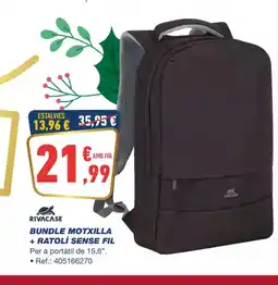 Bureau Vallée Bundle motxilla + ratolí sense fil oferta