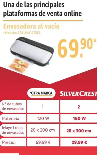 Lidl SILVER CREST® Envasadora al vacío oferta