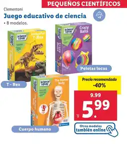 Lidl CLEMENTONI Juego educativo de ciencia oferta