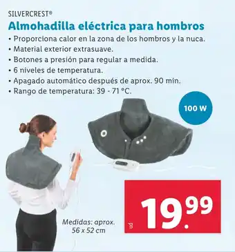 Lidl SILVERCREST® Almohadilla eléctrica para hombros oferta