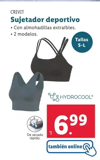 Lidl CRIVIT Sujetador deportivo oferta