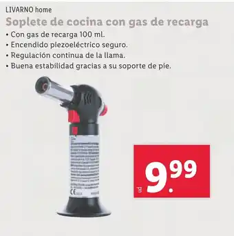 Lidl LIVARNO HOME Soplete de cocina con gas de recarga oferta