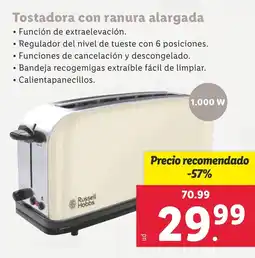 Lidl RUSSELLHOBBS Tostadora con ranura alargada oferta