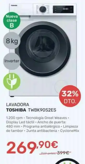 Cenor Lavadoras toshiba oferta