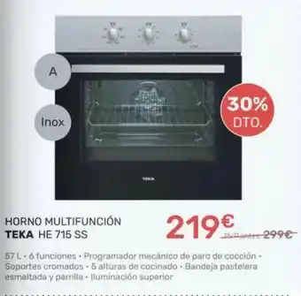 Horno multifunción teka