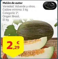 Alcampo Origen - melon de autor oferta