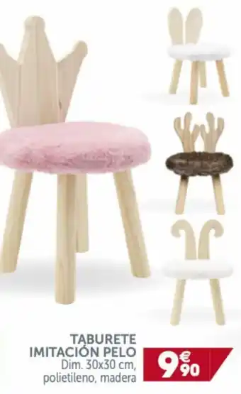 GiFi Taburete Imitación Pelo oferta