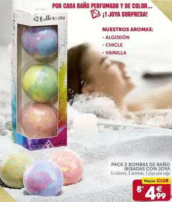 GiFi Pack 3 Bombas de Baño Irisadas con Joya oferta
