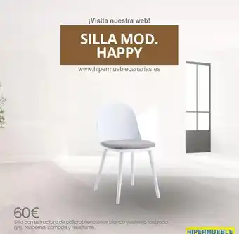 HiperMueble Canarias Blanco - silla mod. happy oferta