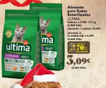 Gadis Última - alimento para gatos esterilizados oferta