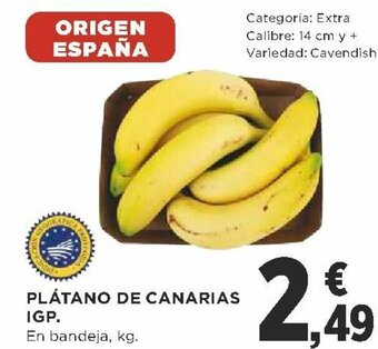 Supercor Plátano de Canarias IGP. oferta