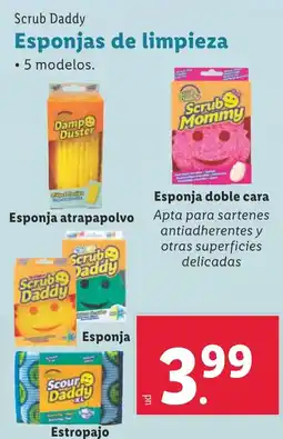 Lidl SCRUB DADDY Esponjas de limpieza oferta