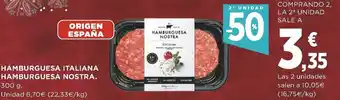 Supercor Hambrguesa Italiana Hamburguesa Nostra oferta