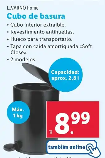 Lidl LIVARNO HOME Cubo de basura oferta